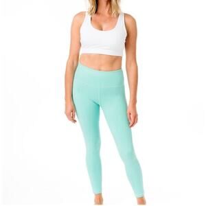 Zyia Active NWT Turquoise Metallic Plus Light & Tight Hi-Rise 7/8 Size 14-16